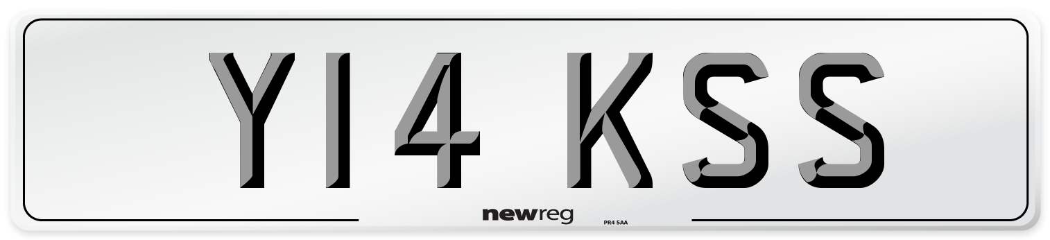 Y14 KSS Number Plate from New Reg